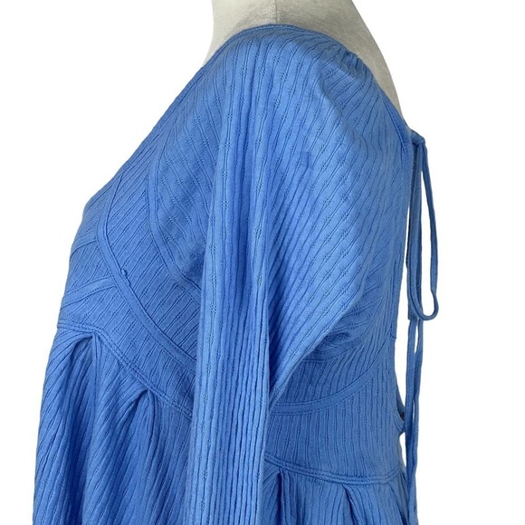 Free PEOPLE ITS ALWAYS YOU WOMENS TOP CORNFLOWER‎ BLUE NEW WITH TAG SIZE XS - Picture 7 of 16